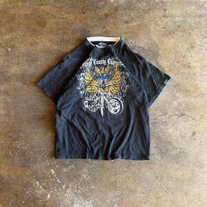 Vintage Y2K Orange County Choppers Graphic Tee, Biker Shirt Size XL